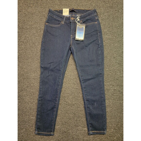 Levi's Legging DARK BLUE DENIM Stretch Jeans For Women Sz 4P - NWT - Picture 2 of 16